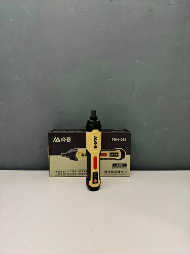 Изображение товара Отвертка электрическая FBH-01S, 10Нм, 4В, LiIon, 0-300 об/мин, черная, желтая, кейс