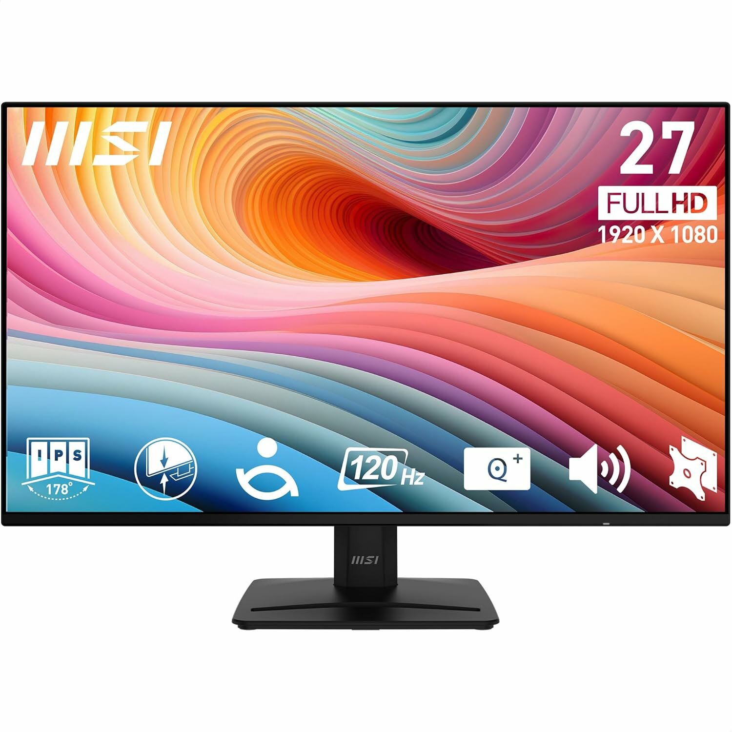 Монитор MSI PRO MP271A, IPS, 27", 1ms, 1920x1080, 120 Гц, WLED, Black