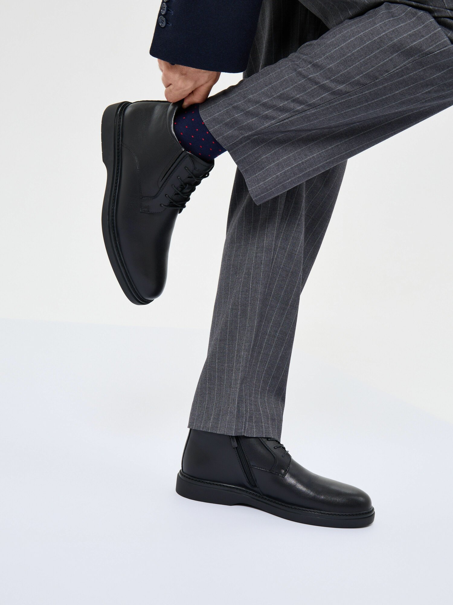 Ботинки дерби M.shoes, размер 43, черный