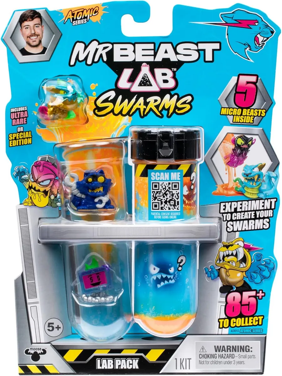 Набор игрушек "MrBeast Lab Swarms", серия 2, Atomic Lab, 5 шт
