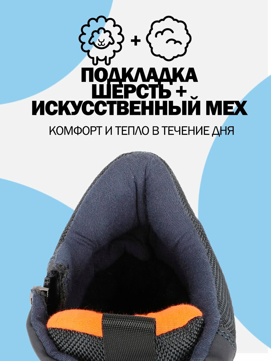 Ботинки T.Taccardi, размер 33 Р. - 21 СМ, темно-синий — фото 1