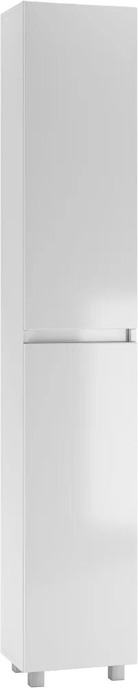 Шкаф-пенал для ванной Айсберг Норма 35 L напольный 35 см белый