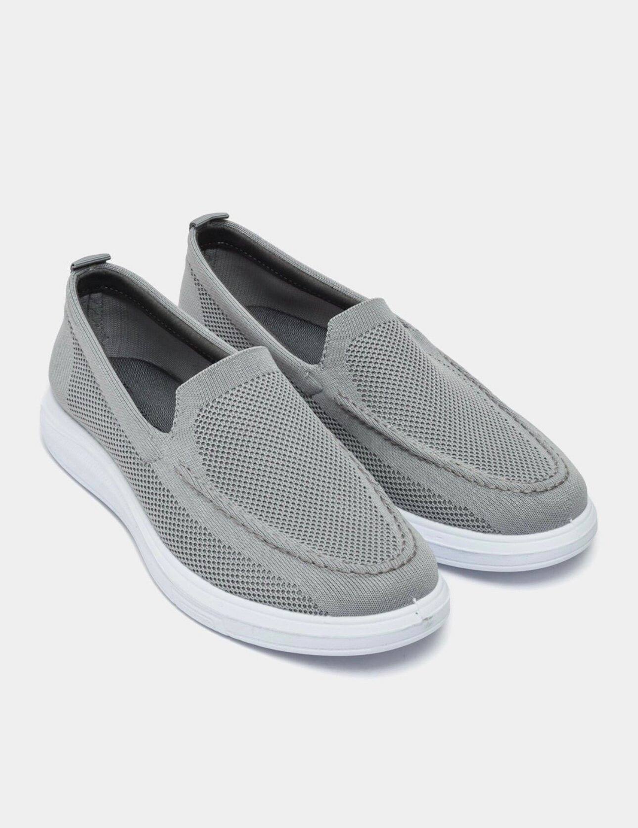 Слипоны , размер 42, серый