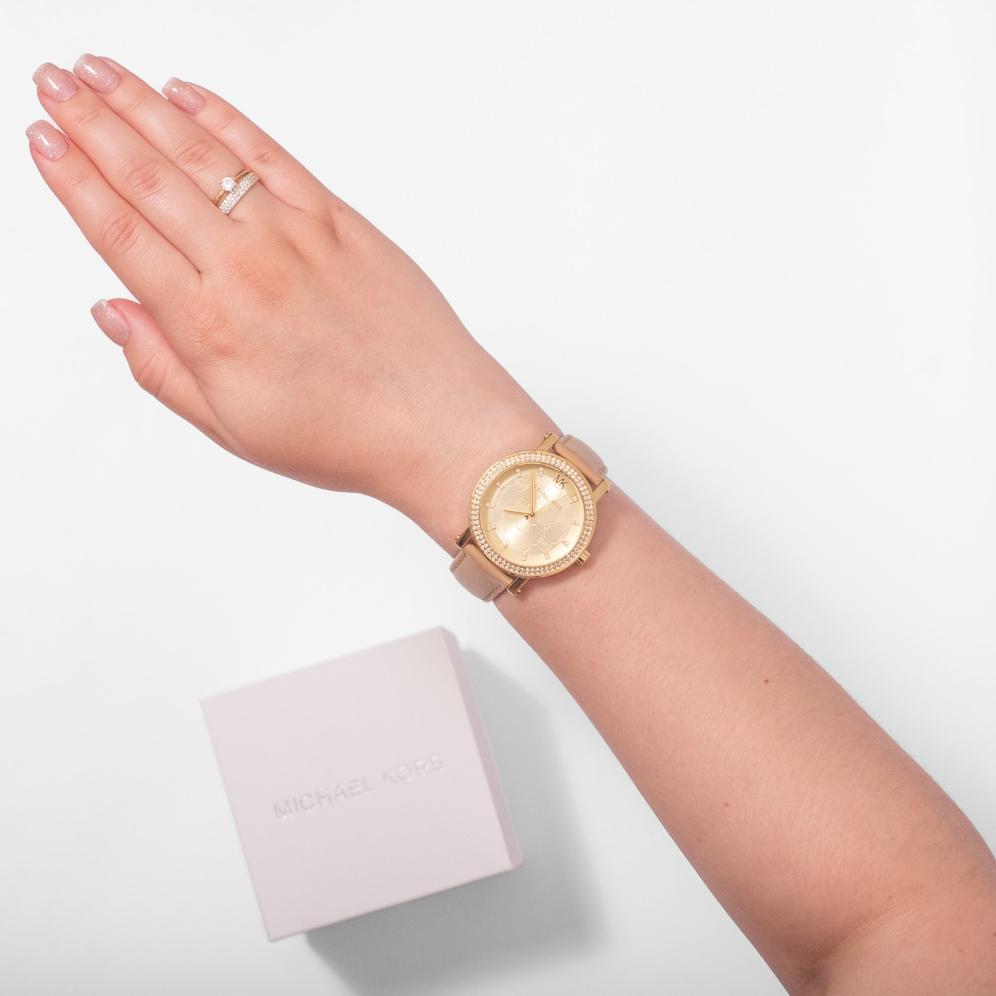 Наручные часы MICHAEL KORS, золотой/коричневый — фото 1