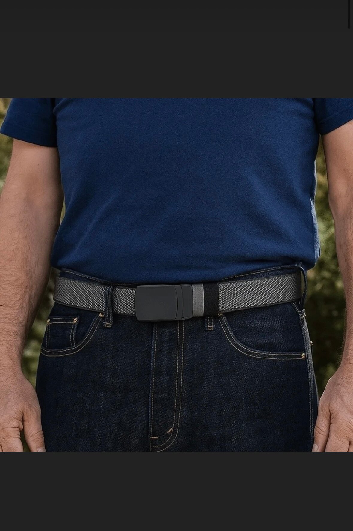 Ремень KIJUA для мужчин, черный — фото 1