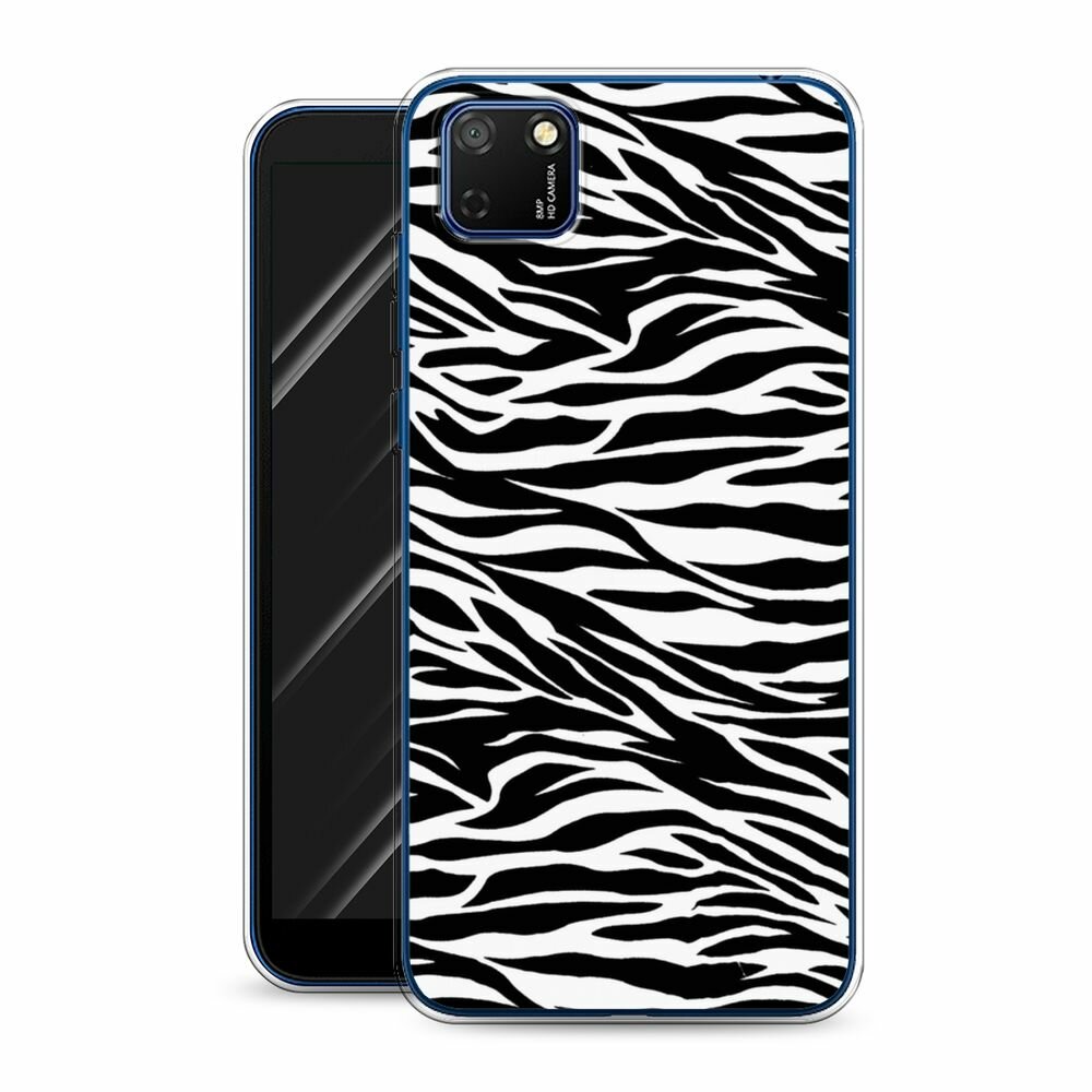 Чехол на Honor 9S/Huawei Y5p / Хонор 9S/Хуавей Y5p с принтом "Принт зебра" — фото 1