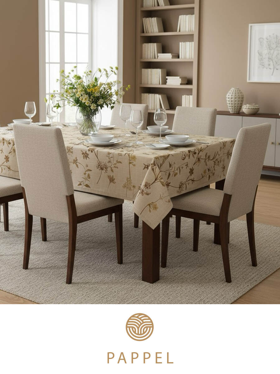 Скатерть Pappel Hollis 170x310см, хлопок, водоотталкивающая пропитка
