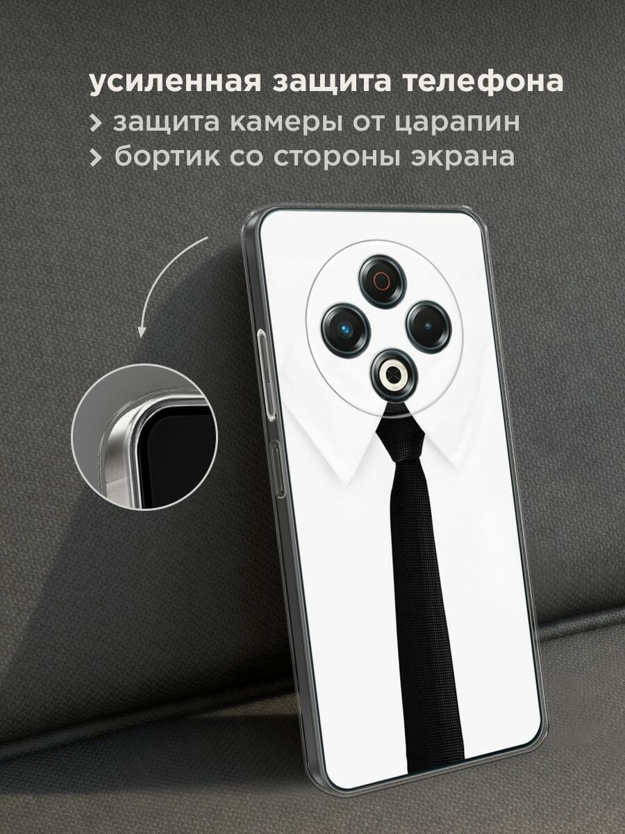 Чехол на Tecno Spark 30 / Текно Спарк 30 с принтом "Галстук" — фото 1