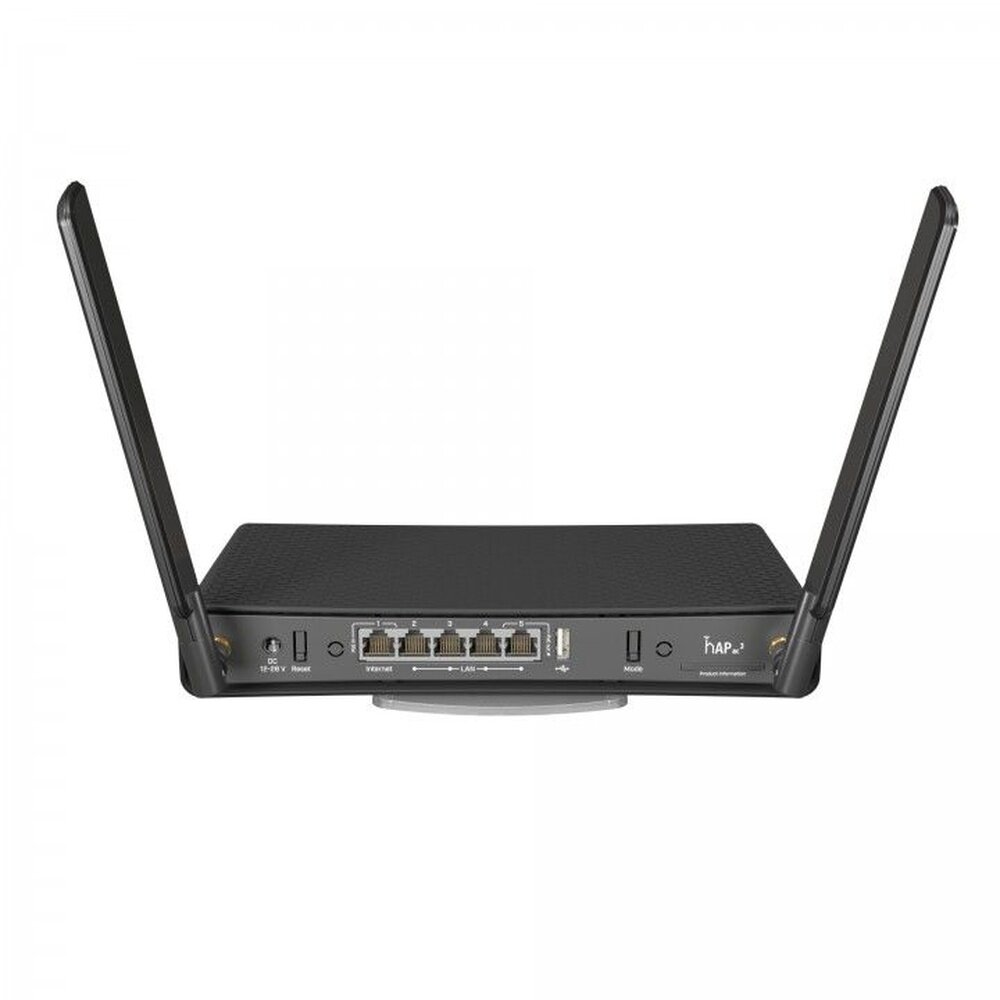 Роутер MikroTik hAP ac3, 2 антенны, черный, в упаковке 1 шт.
