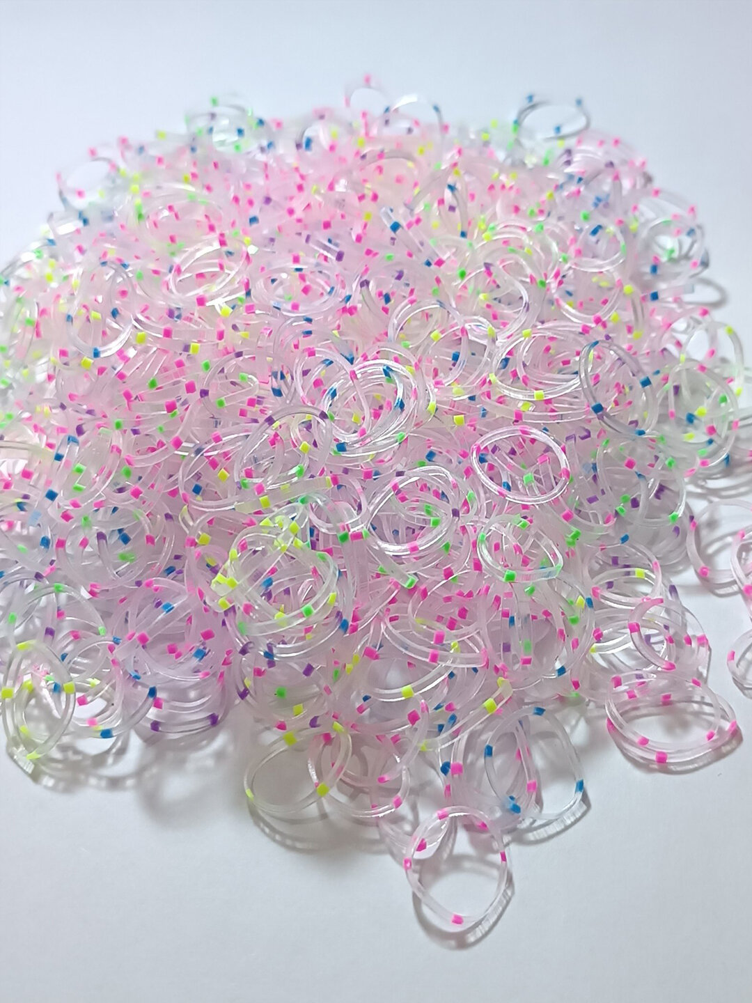 Набор резинок 100 шт, силикон, для девочек, Силиконовые резинки для волос. — фото 1