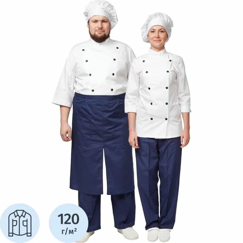 Куртка рабочая КНР поварская универсальная у14-КУ белая р 56-58 р 182-188