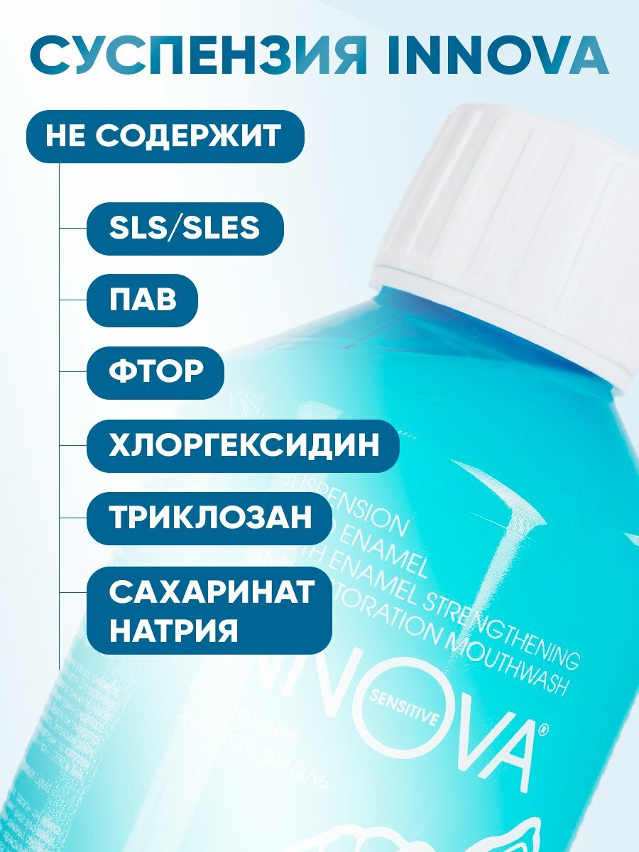 Суспензия Splat Innova Жидкая Эмаль, для чувствительных зубов, 220 мл — фото 1