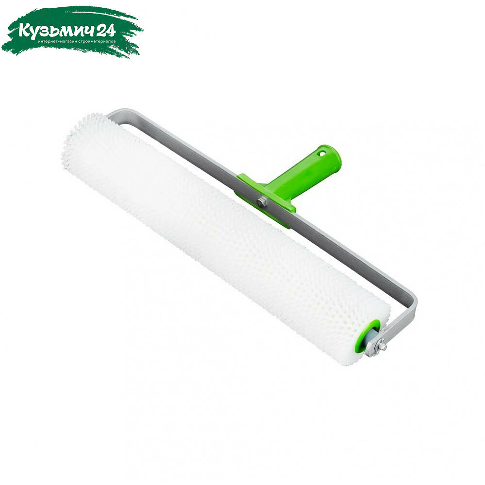 Валик игольчатый Сибртех 81103 для наливных полов длина 400 мм полипропилен высота иглы 13 мм белый