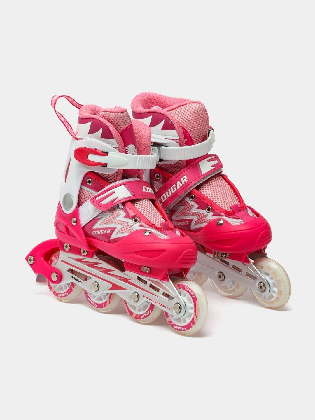 Роликовые коньки и Cougar комфорт качество и безопасность для катания, размеры в описаниях