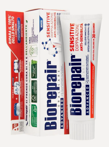 Изображение товара Biorepair Sensitive Double Action RDA 14,7 зубная паста для чувствительных зубов 75мл