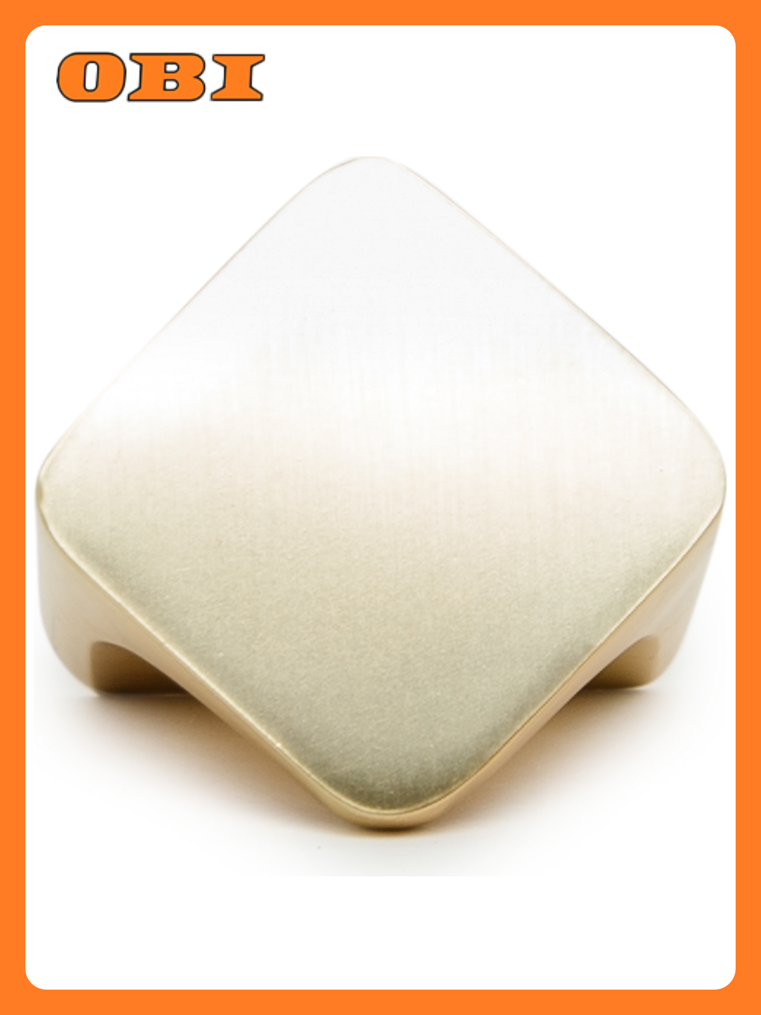 Ручка-кнопка JET 287 замак брашированное золото для мебели 1 шт