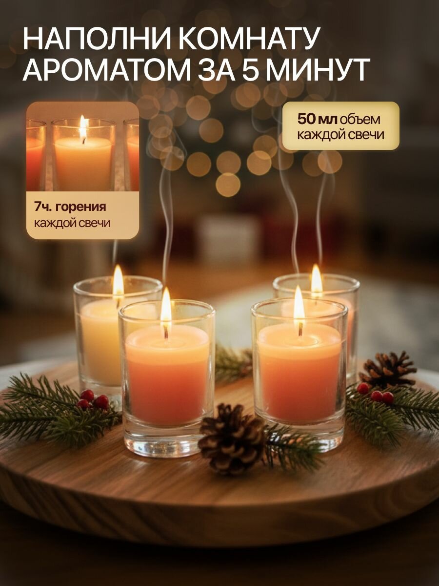 MAXXI набор из 4 свечей подарочный — фото 1