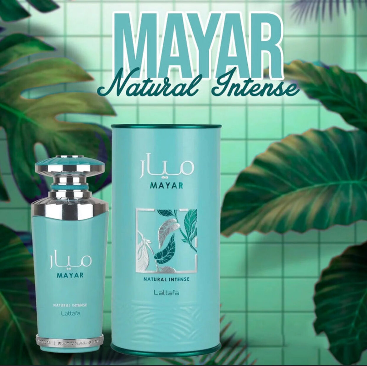MAYAR, NATURAL INTENSE, Lataffa, EAU DE PARFUM, Erkaklar va Ayollar uchun hashamatli va elegant ifor, 100ml