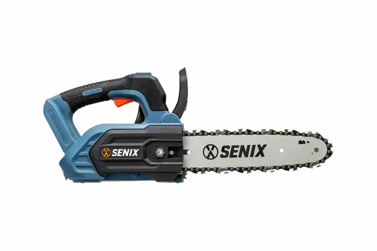Пила цепная аккумуляторная Senix серия X2, 20В, 25,5 см, 10', АКБ 4.0 Ач, зарядное устройство 2А CSX2-M1-EU
