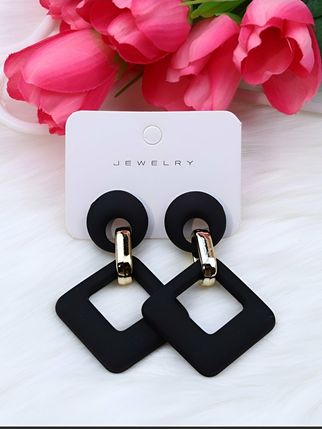 Серьги двусторонние, одиночные