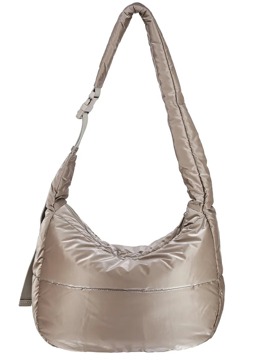 Сумка хобо DAVID JONES, коричневый — фото 1