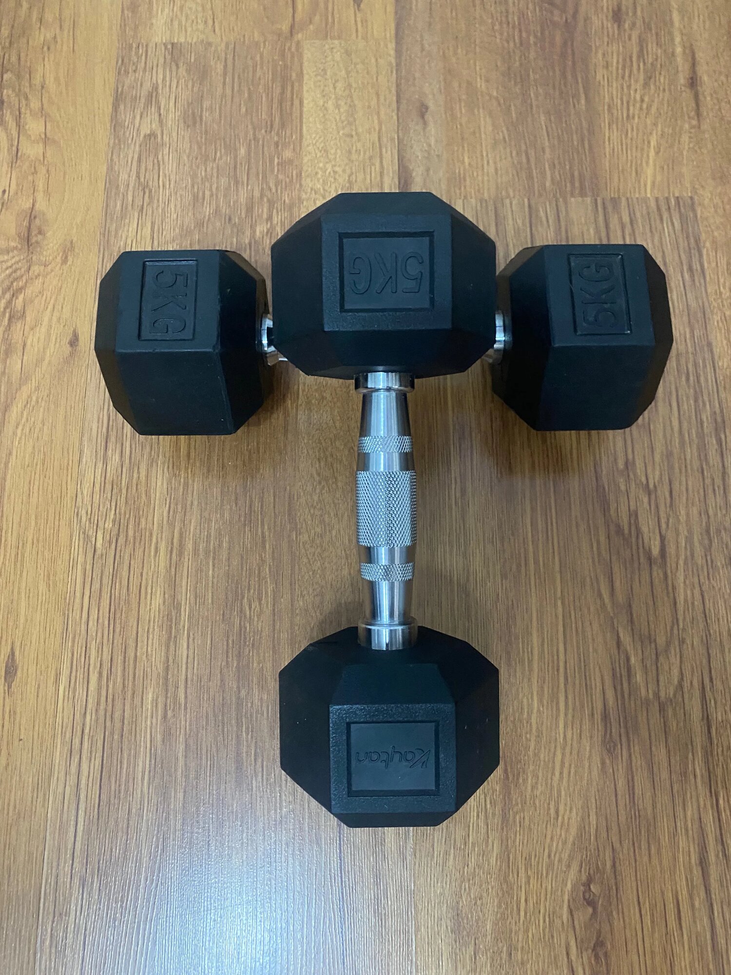 Гантелы гипсоганальные Черный шестигранные гантели 1 кг до 25 кг — фото 1