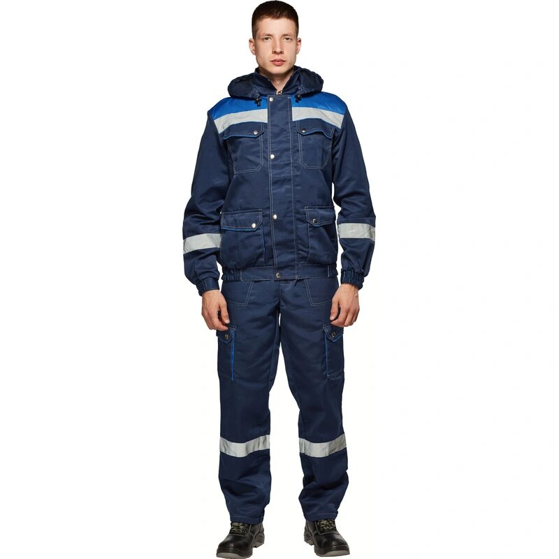 Костюм рабочий летний муж. Антей СОП син/вас (КПК) 48-50 (96-100)/170-176