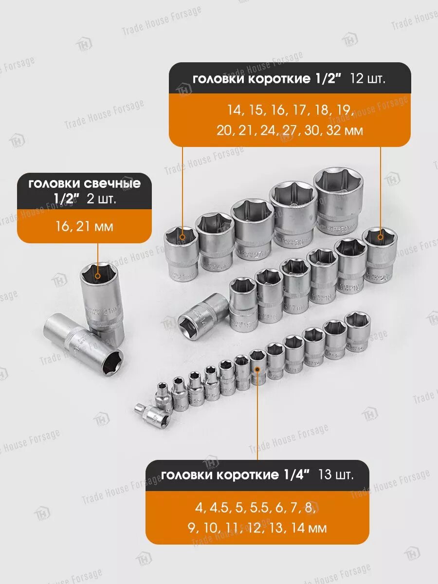 Набор инструментов для автомобиля 82 предмета