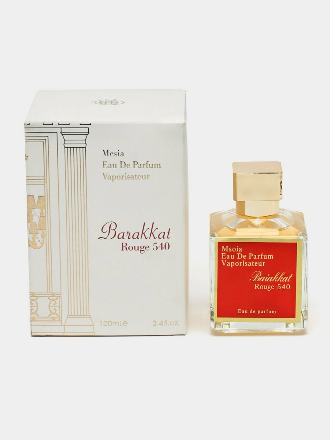 Парфюмерная вода "Fragrance World Barakkat", унисекс, восточные, пряные ноты, перезаполняемые, 100мл