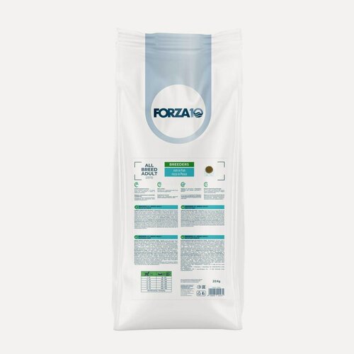 Изображение товара Forza10 Breeders для взрослых собак всех пород из трески, голубого тунца и лосося 20 кг