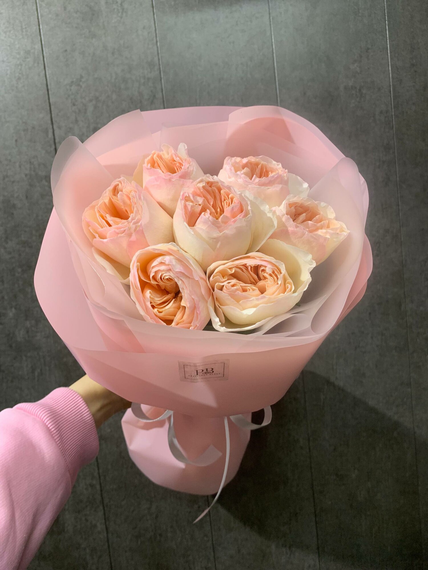 Пионовидные розы Джульетта 7шт