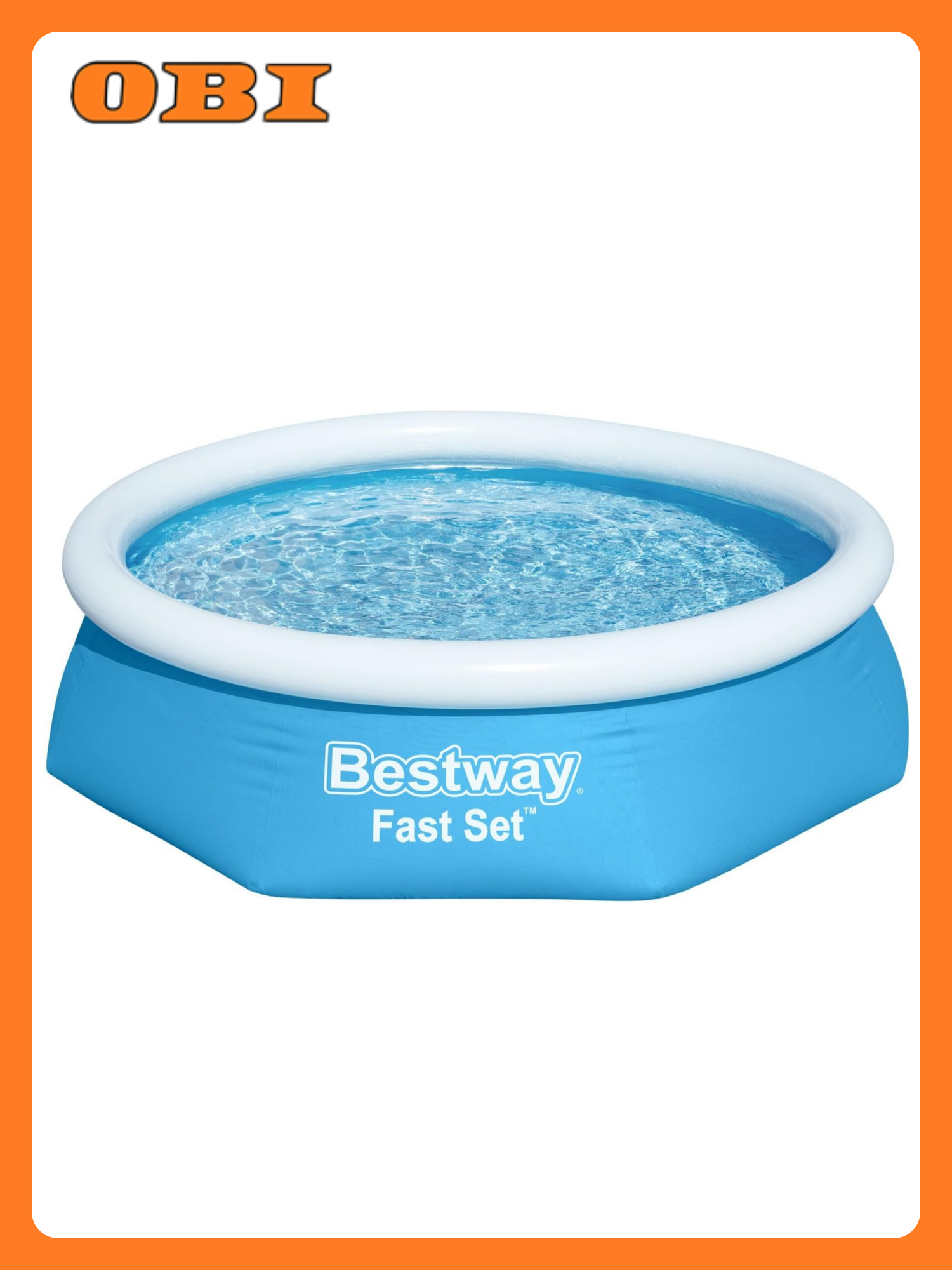 Бассейн Bestway  надувной  круглый  голубой  244см x 61см  1880л  заплатка для ремонта