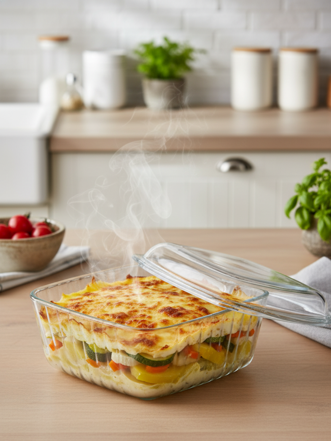 Формы для запекания кастрюля PASABAHCE BORCAM 59049 стеклянные, набор 2 шт, 2600 мл