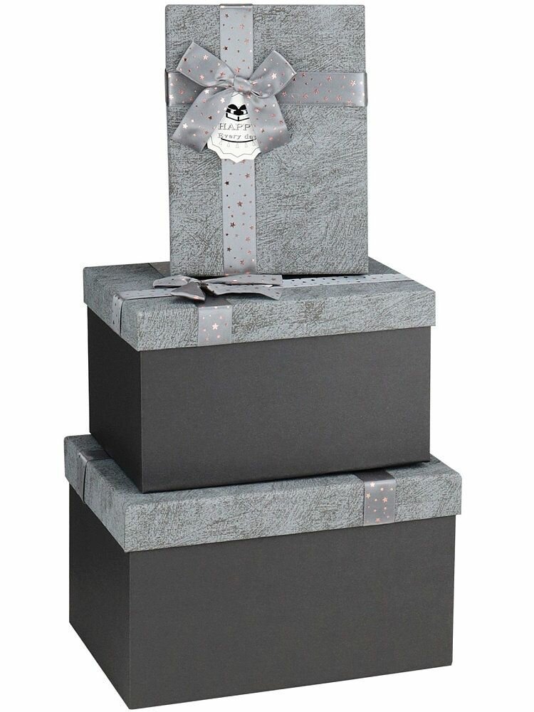 Коробка подарочная Миленд 3 в 1 прямоугольные 