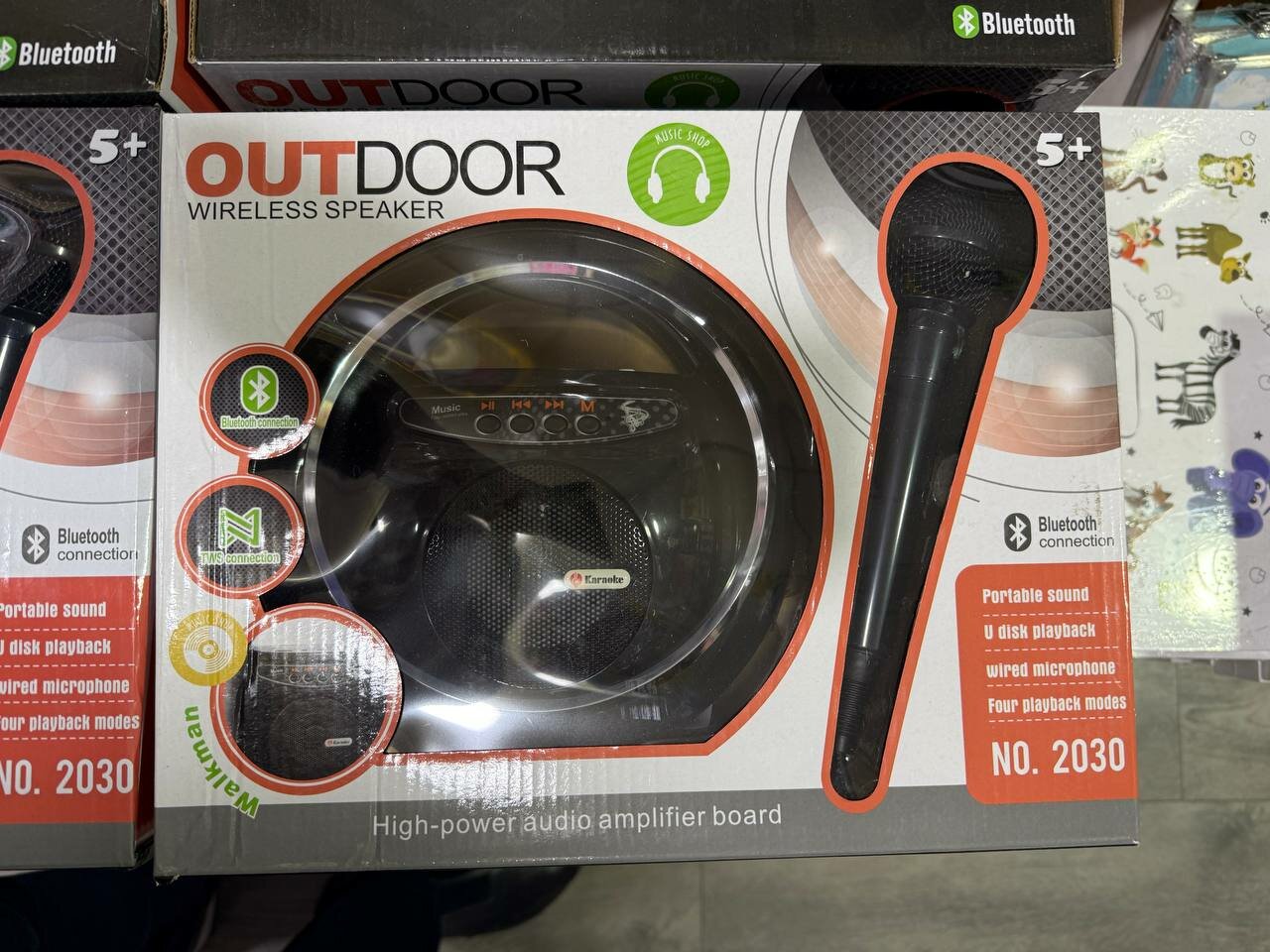 Микрофон Kingci B0C33P1YLJ, беспроводной, Bluetooth, для праздников, дней рождений