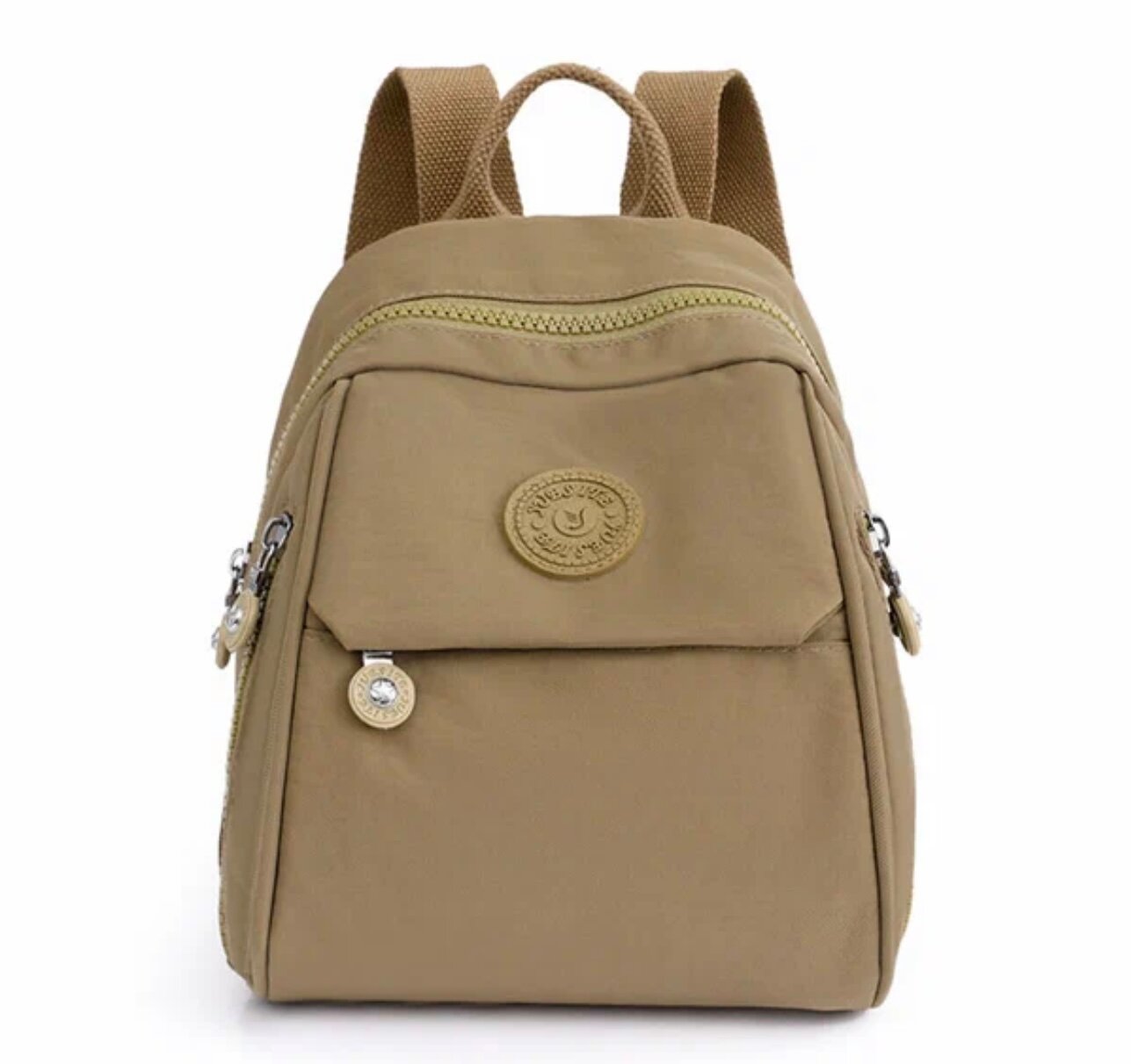 Женский мини-рюкзак для повседневной носки из нейлона, цвет Коричневый