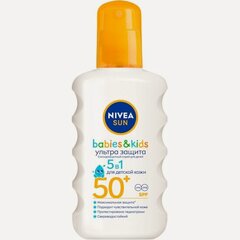 Изображение товара Солнцезащитный спрей для детей Nivea Sun Ультра Защита SPF 50+ для чувст. кожи, 200 мл