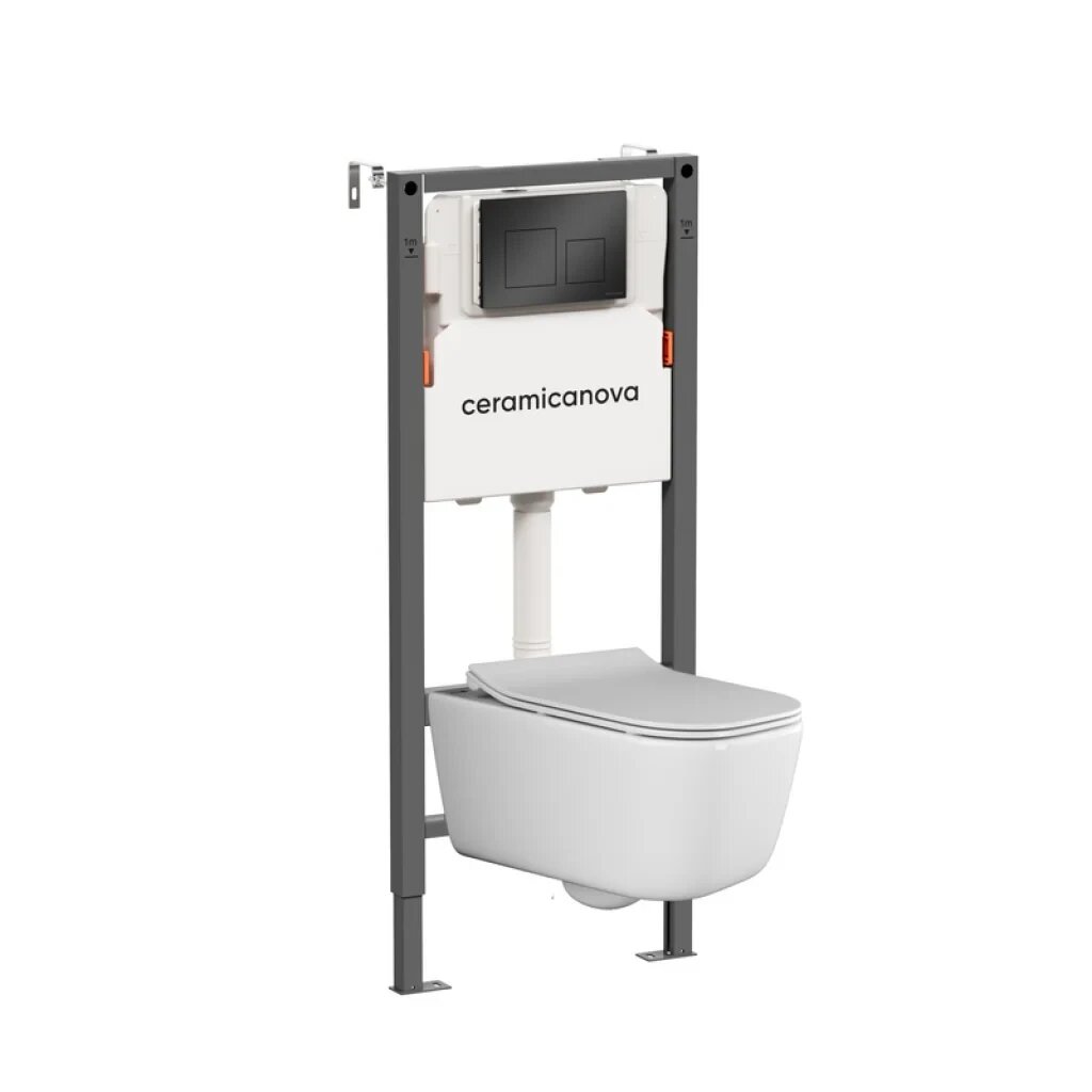 Комплект Ceramicanova Унитаз подвесной New Day CN3005 безободковый