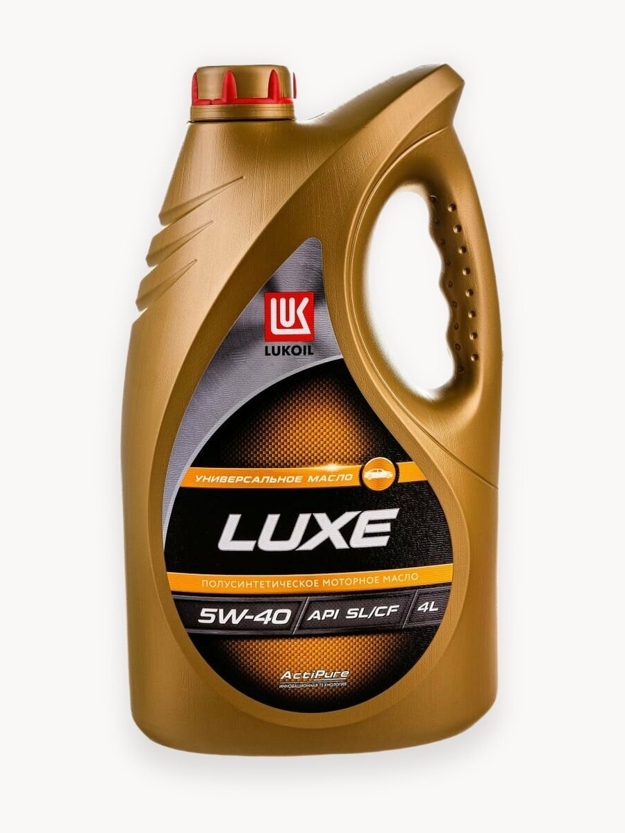 Моторное масло Лукойл люкс полусинтетическое SAE 5W-40, API SL/CF, 4 л 19190 эффективной работы