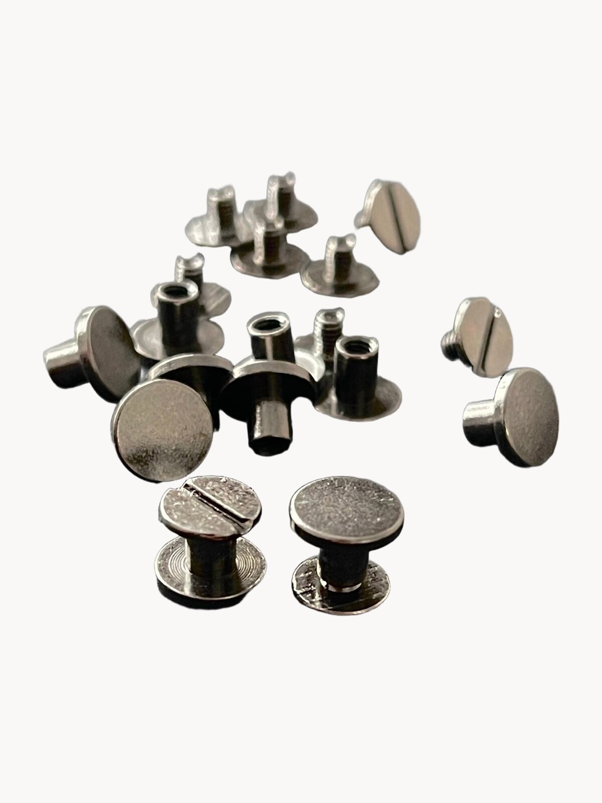 Винт ременной 9х6,5 мм, болт для ремня, винт Чикаго 6,5 мм, черный, 10шт.