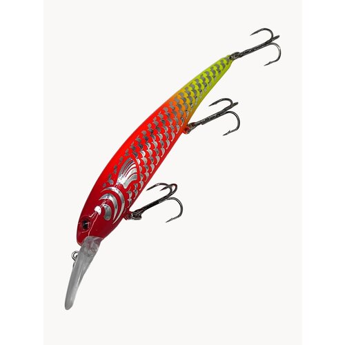 Воблер Бандит Минноу 120мм 19гр с заглублением до 3м / Приманка воблер для троллинга на щуку, судака