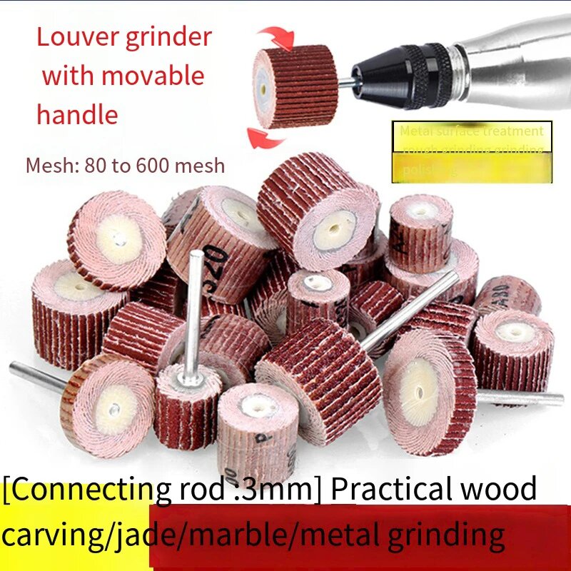 10 шт. для аксессуаров Dremel наждачная бумага шлифовальный клапан полировальные круги шлифовальный диск полировальное колесо для роторного инструмента 10mm 80grit