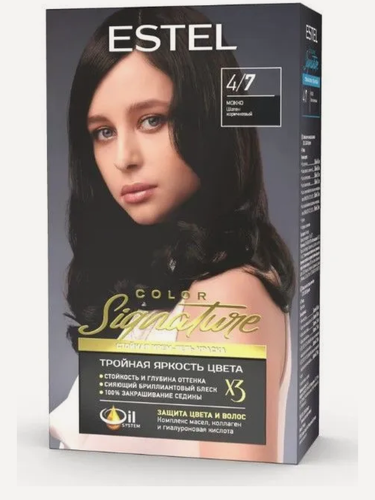 Изображение товара ESTEL Крем-гель краска COLOR SIGNATURE для волос, 4/7 Мокко, 120 мл