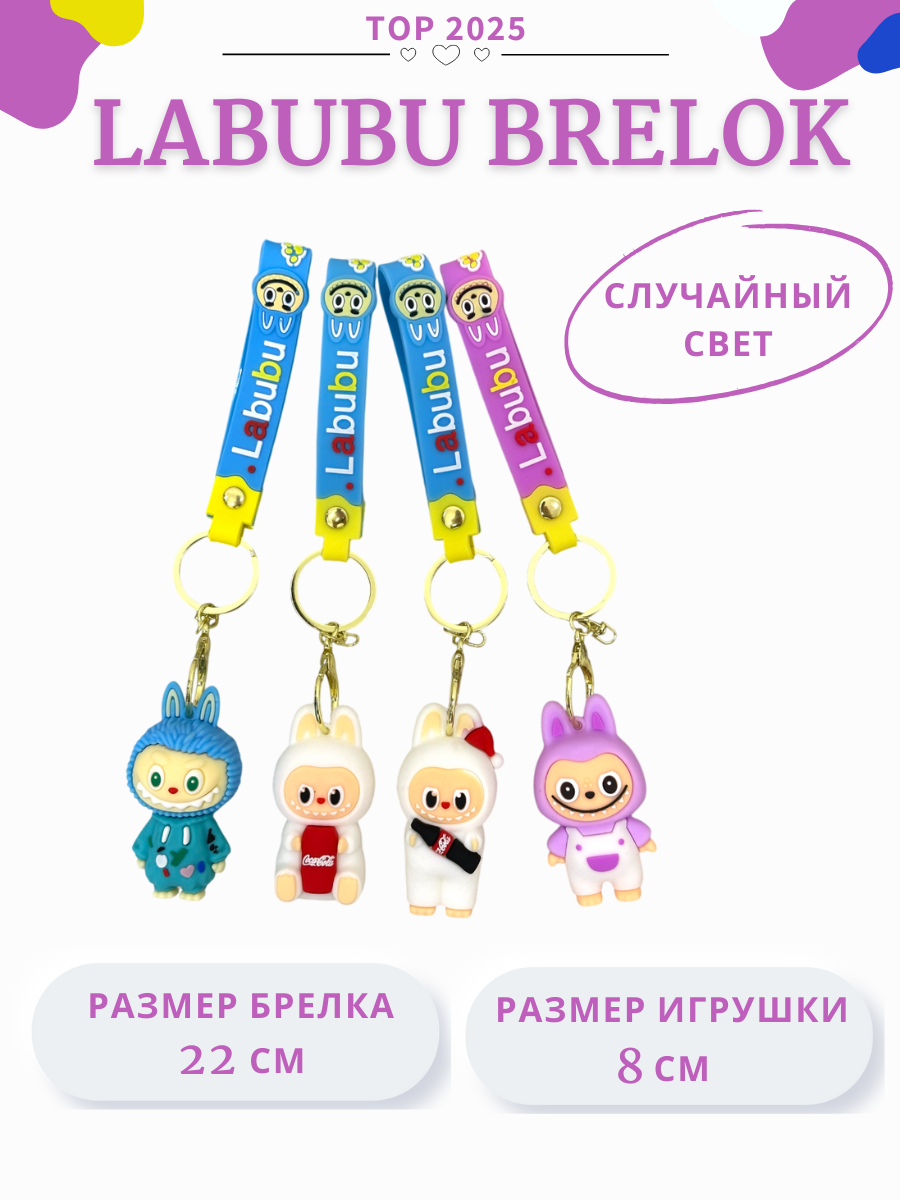 Брелок Labubu — cтильный аксессуар для поклонников POPMART - "Лабубу"