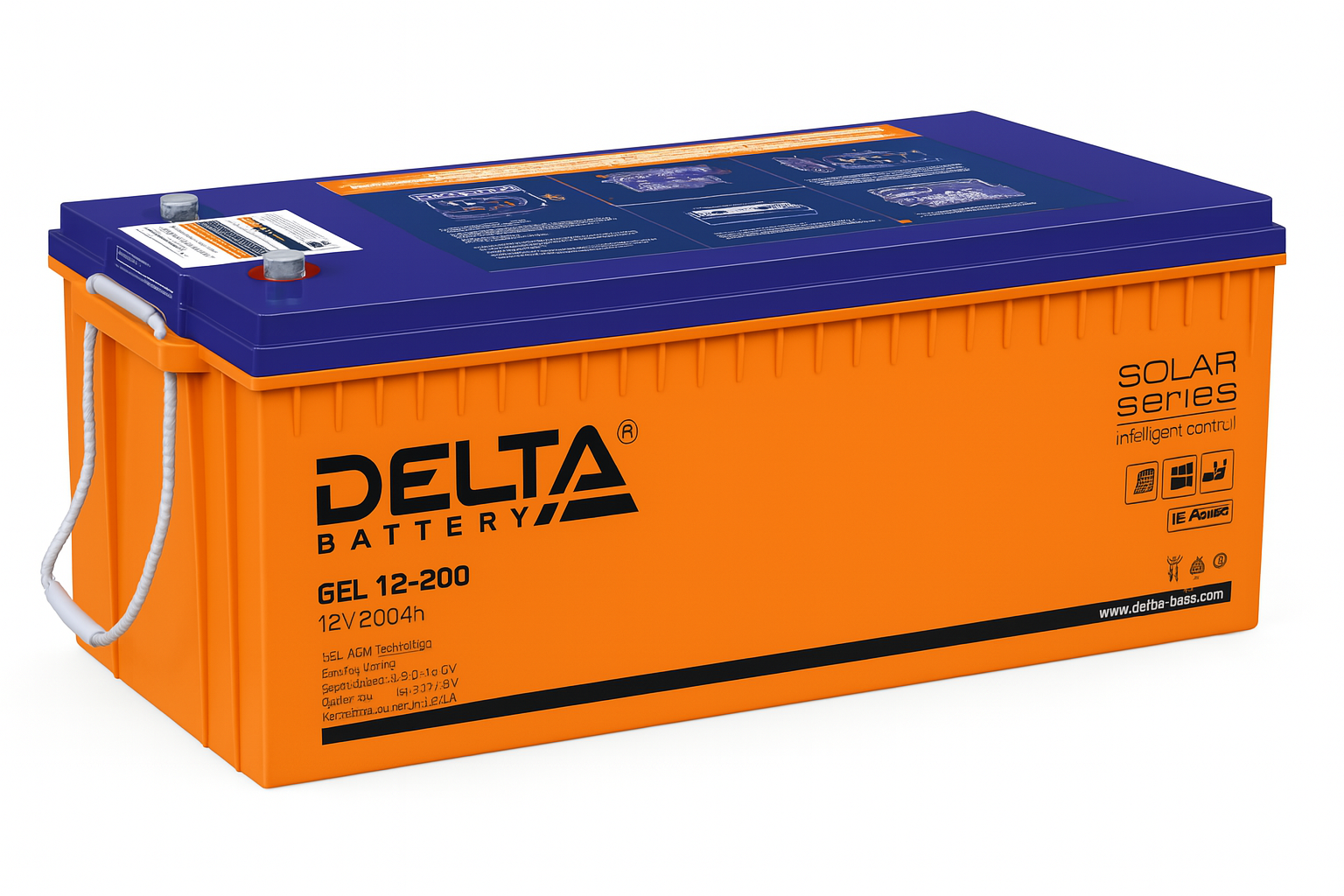 Аккумуляторная батарея "DELTA GEL 12-200", для ИБП, 12 В, 200 Ач
