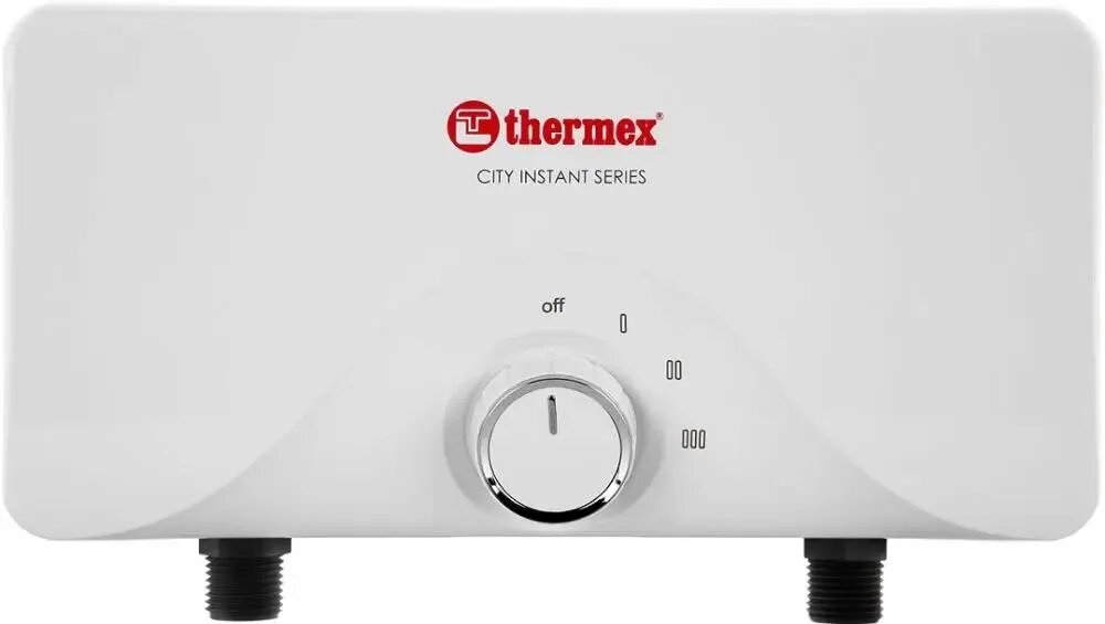 Водонагреватель Thermex City 6500 проточный 6.5кВт кран и душ белый [эдэ001674]