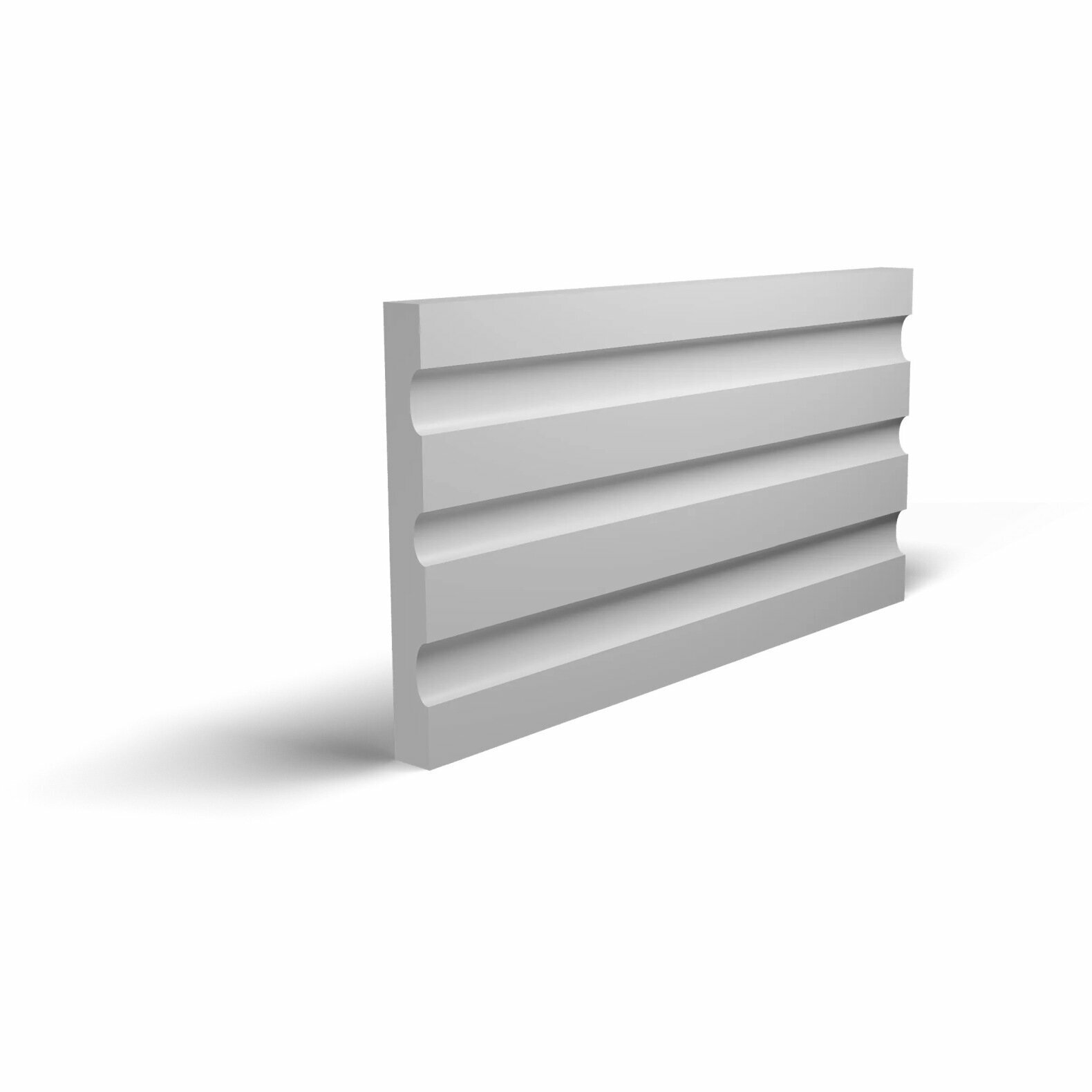 Пилястра Decor-Dizayn (Декор-Дизайн) 2400х100х11 мм Коллекция Афродита Белая Полистирол DD201(2.4m)