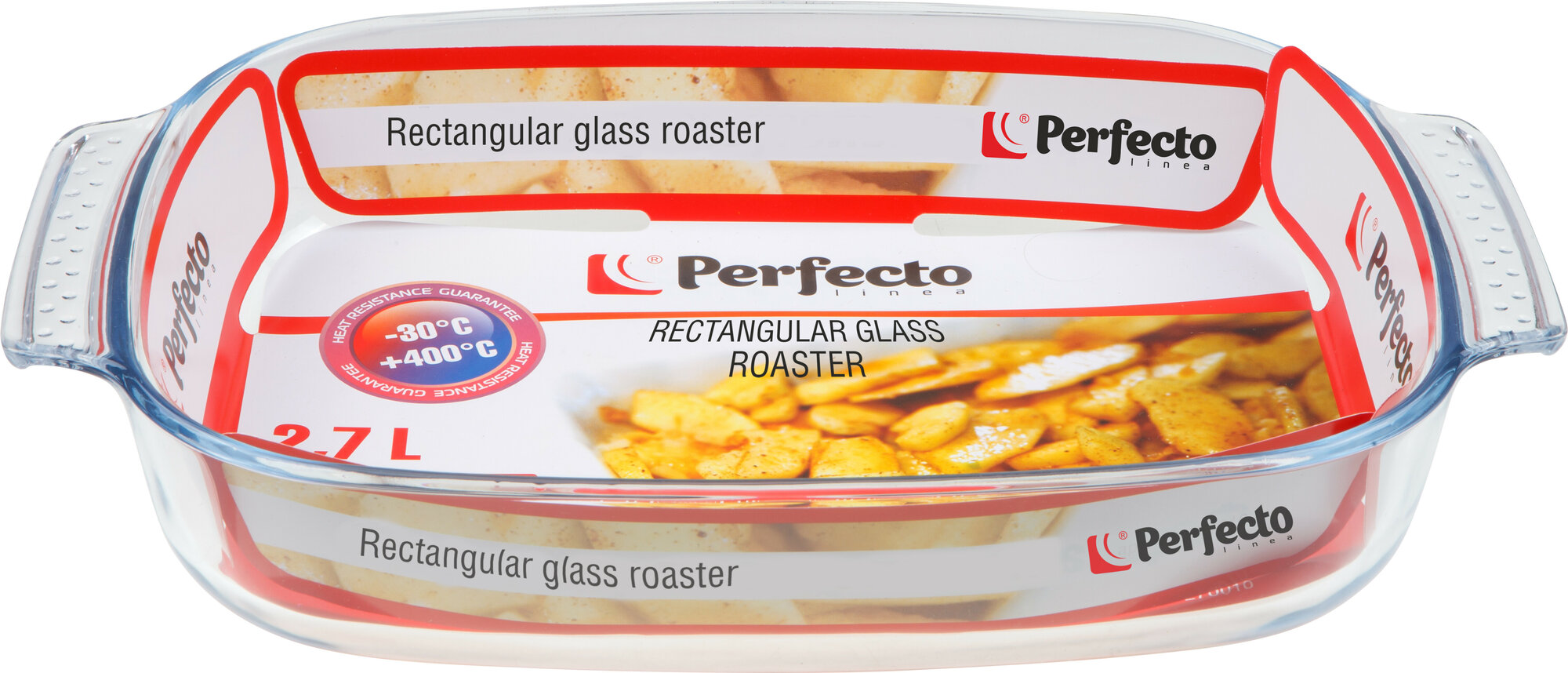 Форма из жаропрочного стекла PERFECTO LINEA 2.7 л, прямоугольная, 344х223х61 мм 12-270010