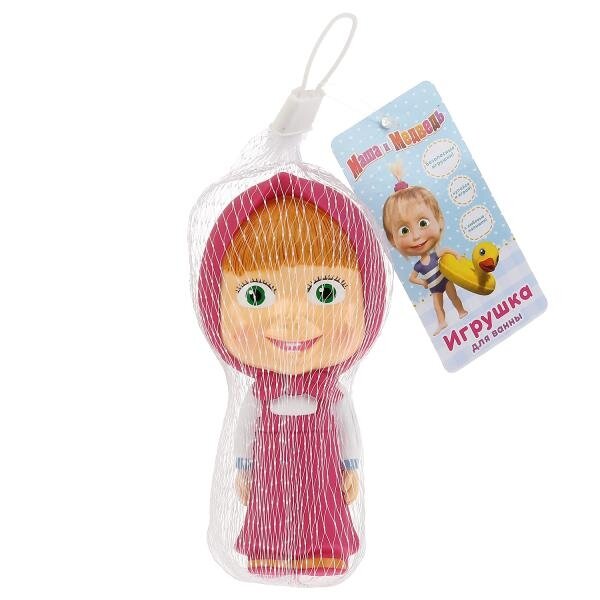 Игрушка пластизоль для ванны Маша И медведь маша 1 шт  в сетке капитошка в кор 72шт