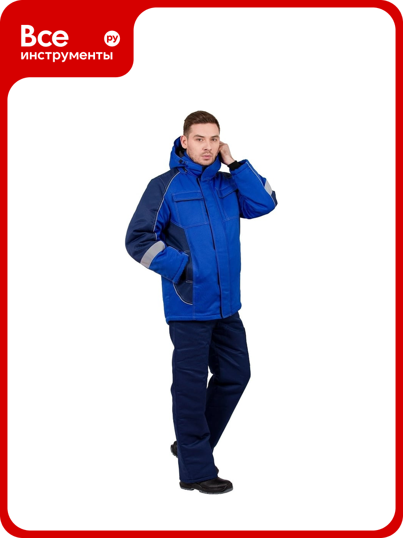 Куртка Эксперт Спецодежда Страйк василек/темно-синий зимняя р. 48-50 рост 170-176 6446000033503